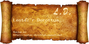 Lestár Dorottya névjegykártya