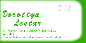 dorottya lestar business card